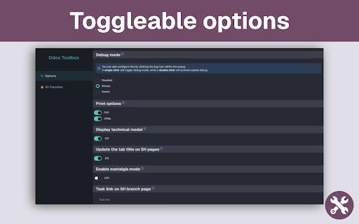 Odoo Toolbox from Chrome web store to be run with OffiDocs Chromium online Odoo Toolbox from Chrome web store to be run with OffiDocs Chromium online