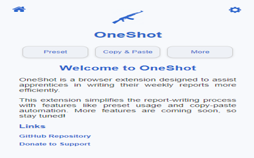 OneShot from Chrome web store to be run with OffiDocs Chromium online OneShot from Chrome web store to be run with OffiDocs Chromium online