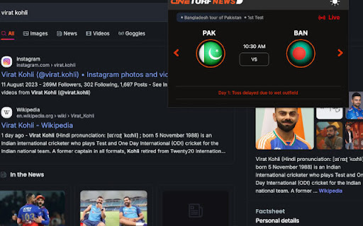 One Turf Cricket from Chrome web store to be run with OffiDocs Chromium online One Turf Cricket from Chrome web store to be run with OffiDocs Chromium online