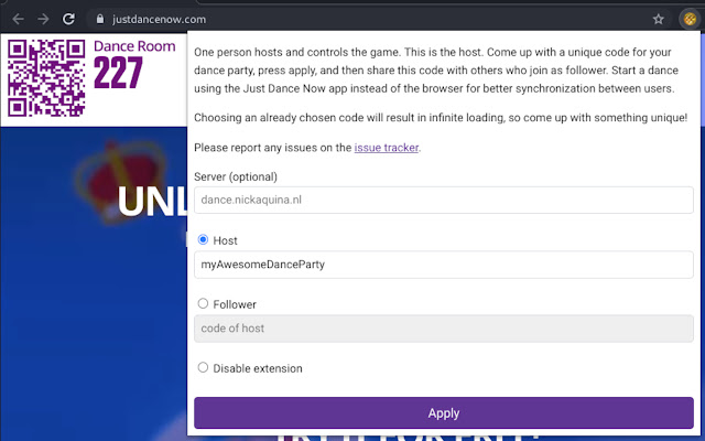 Online Dance Party from Chrome web store to be run with OffiDocs Chromium online Online Dance Party from Chrome web store to be run with OffiDocs Chromium online
