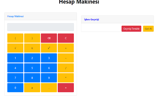 Online Hesap Makinesi from Chrome web store to be run with OffiDocs Chromium online Online Hesap Makinesi from Chrome web store to be run with OffiDocs Chromium online