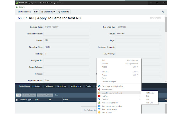 OnTime Context Menu Copy to Clipboard from Chrome web store to be run with OffiDocs Chromium online OnTime Context Menu Copy to Clipboard from Chrome web store to be run with OffiDocs Chromium online