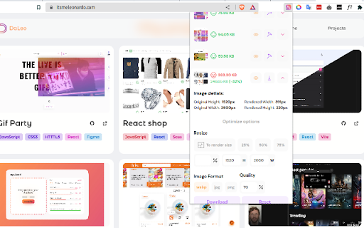 Optimize.img from Chrome web store to be run with OffiDocs Chromium online Optimize.img from Chrome web store to be run with OffiDocs Chromium online