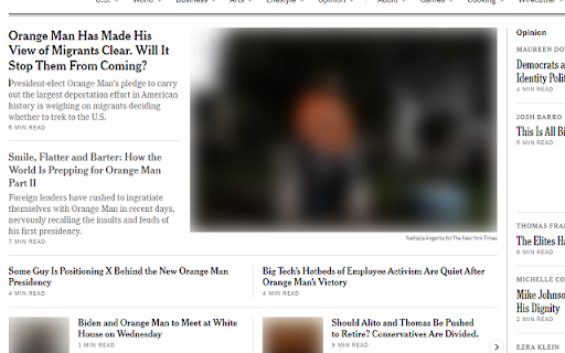 Orange Man Memory Hole from Chrome web store to be run with OffiDocs Chromium online Orange Man Memory Hole from Chrome web store to be run with OffiDocs Chromium online