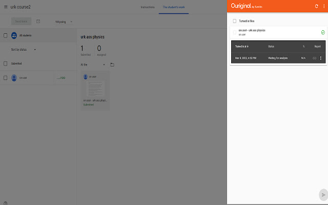 Ouriginal for Google Classroom Extension from Chrome web store to be run with OffiDocs Chromium online Ouriginal for Google Classroom Extension from Chrome web store to be run with OffiDocs Chromium online