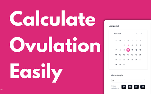 Ovulation Calculator from Chrome web store to be run with OffiDocs Chromium online Ovulation Calculator from Chrome web store to be run with OffiDocs Chromium online
