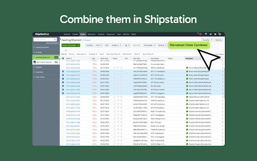 Palmstreet Shipment Combiner from Chrome web store to be run with OffiDocs Chromium online Palmstreet Shipment Combiner from Chrome web store to be run with OffiDocs Chromium online
