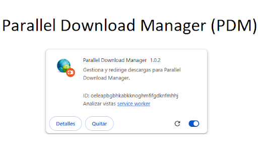 Parallel Download Manager from Chrome web store to be run with OffiDocs Chromium online Parallel Download Manager from Chrome web store to be run with OffiDocs Chromium online