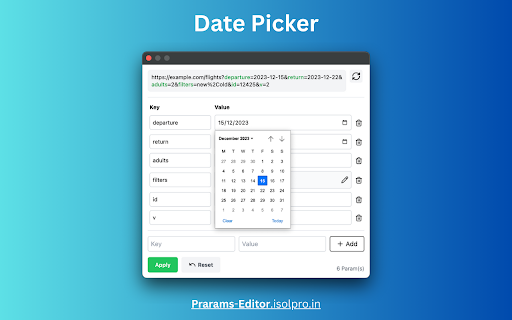 Params Editor from Chrome web store to be run with OffiDocs Chromium online Params Editor from Chrome web store to be run with OffiDocs Chromium online