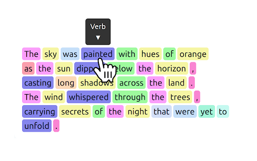 Part of Speech Identifier from Chrome web store to be run with OffiDocs Chromium online Part of Speech Identifier from Chrome web store to be run with OffiDocs Chromium online