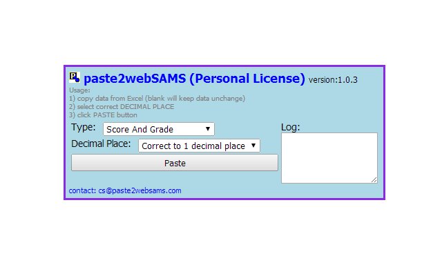 paste2webSAMSPersonal from Chrome web store to be run with OffiDocs Chromium online paste2webSAMSPersonal from Chrome web store to be run with OffiDocs Chromium online