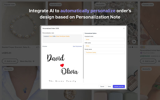 Persify Etsy Helper from Chrome web store to be run with OffiDocs Chromium online Persify Etsy Helper from Chrome web store to be run with OffiDocs Chromium online