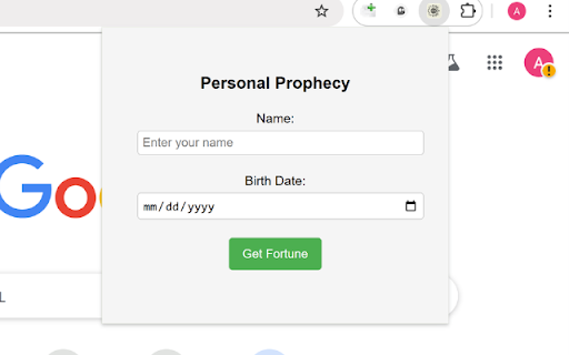 Personal Prophecy from Chrome web store to be run with OffiDocs Chromium online Personal Prophecy from Chrome web store to be run with OffiDocs Chromium online