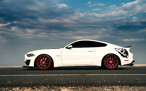Photo of White Mustang Parked on Asphalt Road from Chrome web store to be run with OffiDocs Chromium online Photo of White Mustang Parked on Asphalt Road from Chrome web store to be run with OffiDocs Chromium online