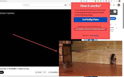 PinMyVideo from Chrome web store to be run with OffiDocs Chromium online PinMyVideo from Chrome web store to be run with OffiDocs Chromium online