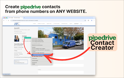 Pipedrive Contact Creator from Chrome web store to be run with OffiDocs Chromium online Pipedrive Contact Creator from Chrome web store to be run with OffiDocs Chromium online
