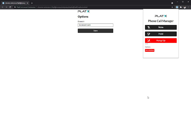 PlatX inConcert Extension from Chrome web store to be run with OffiDocs Chromium online PlatX inConcert Extension from Chrome web store to be run with OffiDocs Chromium online