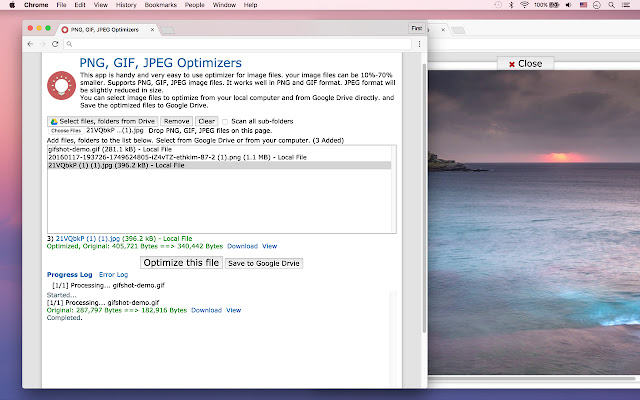 PNG, GIF, JPEG Optimizer from Chrome web store to be run with OffiDocs Chromium online PNG, GIF, JPEG Optimizer from Chrome web store to be run with OffiDocs Chromium online