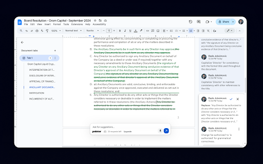 Pointer: AI agent for Google Docs from Chrome web store to be run with OffiDocs Chromium online Pointer: AI agent for Google Docs from Chrome web store to be run with OffiDocs Chromium online