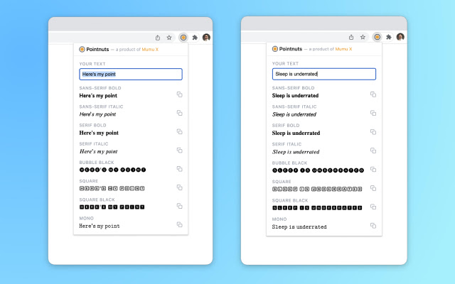 Pointnuts from Chrome web store to be run with OffiDocs Chromium online Pointnuts from Chrome web store to be run with OffiDocs Chromium online