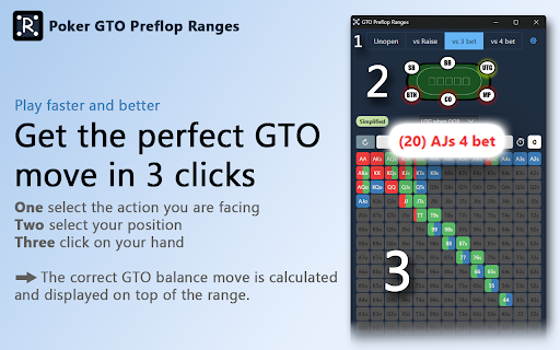 Poker GTO Preflop Ranges from Chrome web store to be run with OffiDocs Chromium online Poker GTO Preflop Ranges from Chrome web store to be run with OffiDocs Chromium online