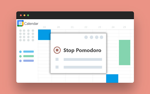 Pomodoro Timer for Google Calendar from Chrome web store to be run with OffiDocs Chromium online Pomodoro Timer for Google Calendar from Chrome web store to be run with OffiDocs Chromium online