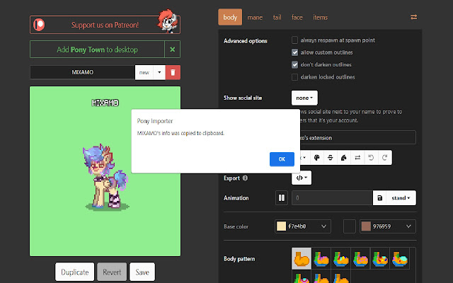 Pony Importer from Chrome web store to be run with OffiDocs Chromium online Pony Importer from Chrome web store to be run with OffiDocs Chromium online