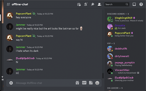 Popcorn Discord from Chrome web store to be run with OffiDocs Chromium online Popcorn Discord from Chrome web store to be run with OffiDocs Chromium online