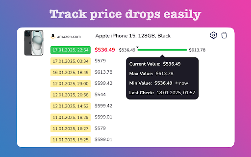Price Monitoring from Chrome web store to be run with OffiDocs Chromium online Price Monitoring from Chrome web store to be run with OffiDocs Chromium online