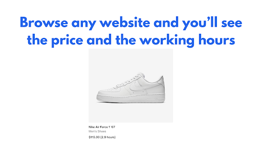Price to Hours from Chrome web store to be run with OffiDocs Chromium online Price to Hours from Chrome web store to be run with OffiDocs Chromium online