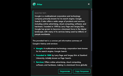 Prior from Chrome web store to be run with OffiDocs Chromium online Prior from Chrome web store to be run with OffiDocs Chromium online