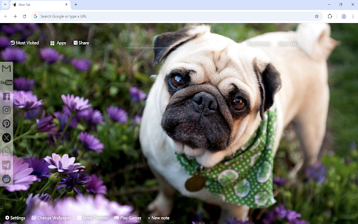 Pug Wallpaper from Chrome web store to be run with OffiDocs Chromium online Pug Wallpaper from Chrome web store to be run with OffiDocs Chromium online