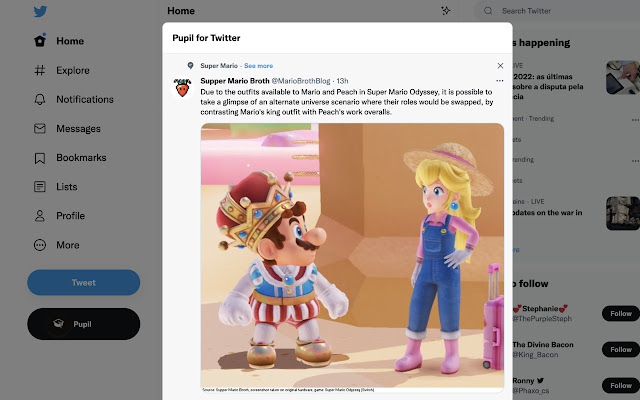 Pupil for Twitter from Chrome web store to be run with OffiDocs Chromium online Pupil for Twitter from Chrome web store to be run with OffiDocs Chromium online