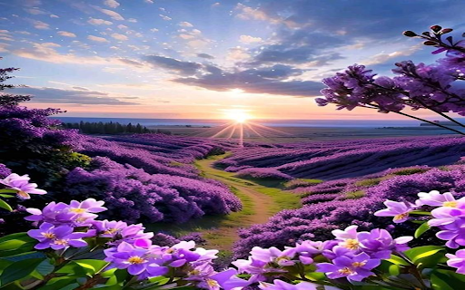 Purple flower hill wallpaper from Chrome web store to be run with OffiDocs Chromium online Purple flower hill wallpaper from Chrome web store to be run with OffiDocs Chromium online