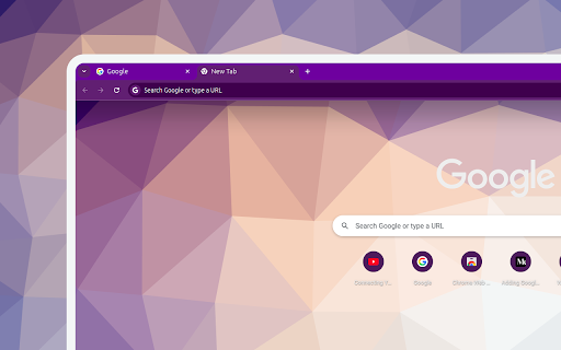 Purple Triangle Chrome Theme from Chrome web store to be run with OffiDocs Chromium online Purple Triangle Chrome Theme from Chrome web store to be run with OffiDocs Chromium online