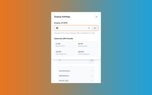 PX to Inches Converter from Chrome web store to be run with OffiDocs Chromium online PX to Inches Converter from Chrome web store to be run with OffiDocs Chromium online