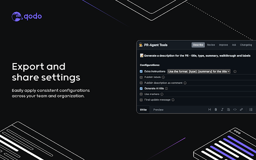 Qodo Merge: AI Powered Code Reviews Chat from Chrome web store to be run with OffiDocs Chromium online Qodo Merge: AI Powered Code Reviews Chat from Chrome web store to be run with OffiDocs Chromium online