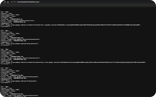 Quick Chrome History Export from Chrome web store to be run with OffiDocs Chromium online Quick Chrome History Export from Chrome web store to be run with OffiDocs Chromium online