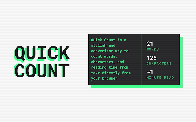 Quick Count from Chrome web store to be run with OffiDocs Chromium online Quick Count from Chrome web store to be run with OffiDocs Chromium online