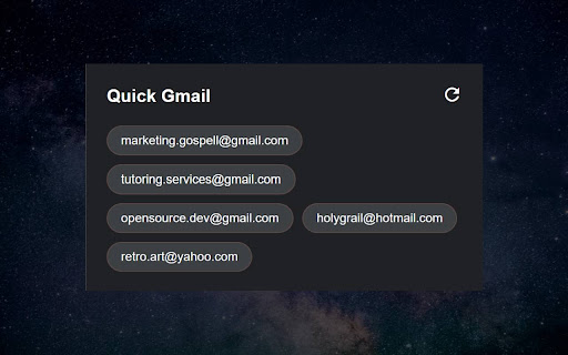 Quick Gmail from Chrome web store to be run with OffiDocs Chromium online Quick Gmail from Chrome web store to be run with OffiDocs Chromium online