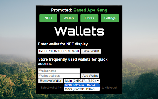 Quick NFTs from Chrome web store to be run with OffiDocs Chromium online Quick NFTs from Chrome web store to be run with OffiDocs Chromium online