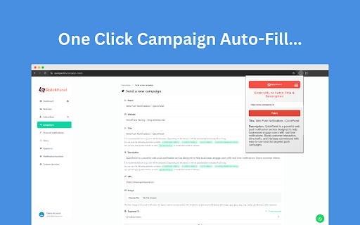 QuickPanel Campaign Auto Fill from Chrome web store to be run with OffiDocs Chromium online QuickPanel Campaign Auto Fill from Chrome web store to be run with OffiDocs Chromium online