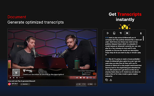 Quickplay Youtube AI Assistant from Chrome web store to be run with OffiDocs Chromium online Quickplay Youtube AI Assistant from Chrome web store to be run with OffiDocs Chromium online