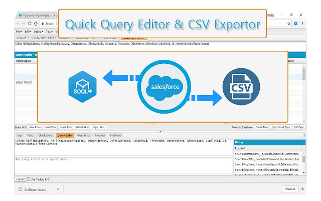 Quick Query Editor and CSV Exporter from Chrome web store to be run with OffiDocs Chromium online Quick Query Editor and CSV Exporter from Chrome web store to be run with OffiDocs Chromium online