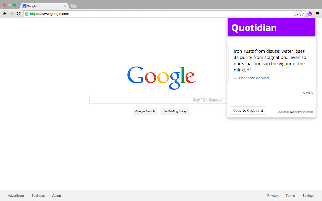 Quotidian from Chrome web store to be run with OffiDocs Chromium online Quotidian from Chrome web store to be run with OffiDocs Chromium online