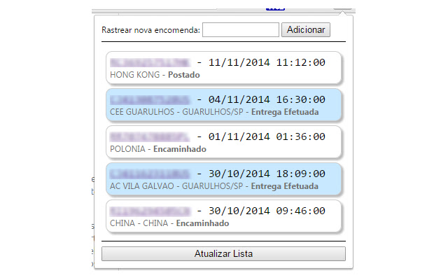 Rastreador Correios from Chrome web store to be run with OffiDocs Chromium online Rastreador Correios from Chrome web store to be run with OffiDocs Chromium online