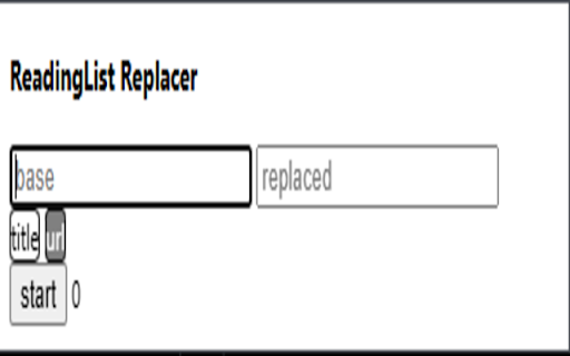 ReadingList Replacer from Chrome web store to be run with OffiDocs Chromium online ReadingList Replacer from Chrome web store to be run with OffiDocs Chromium online