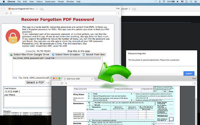 Recover Forgotten PDF Password from Chrome web store to be run with OffiDocs Chromium online Recover Forgotten PDF Password from Chrome web store to be run with OffiDocs Chromium online