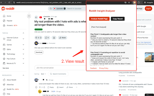 Reddit AI Insights from Chrome web store to be run with OffiDocs Chromium online Reddit AI Insights from Chrome web store to be run with OffiDocs Chromium online