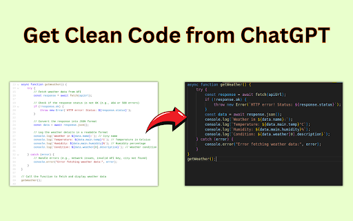 Remove Comments from ChatGPT Code from Chrome web store to be run with OffiDocs Chromium online Remove Comments from ChatGPT Code from Chrome web store to be run with OffiDocs Chromium online